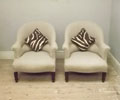 pair of french tub chairs